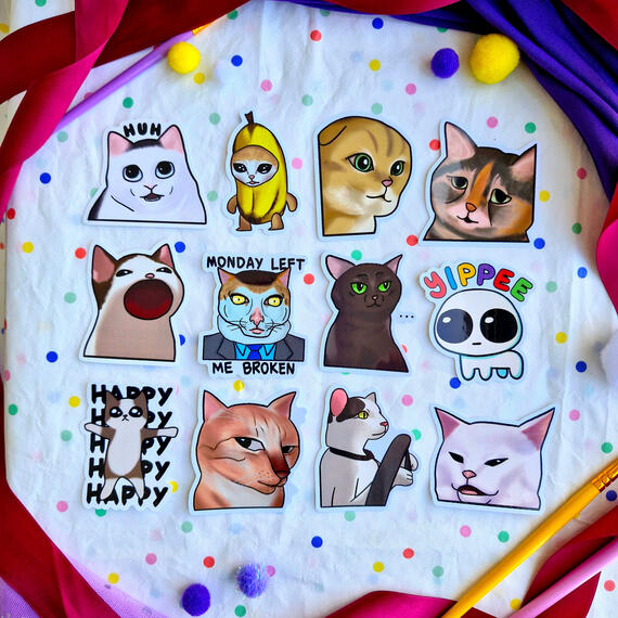 Cat Meme Stickers